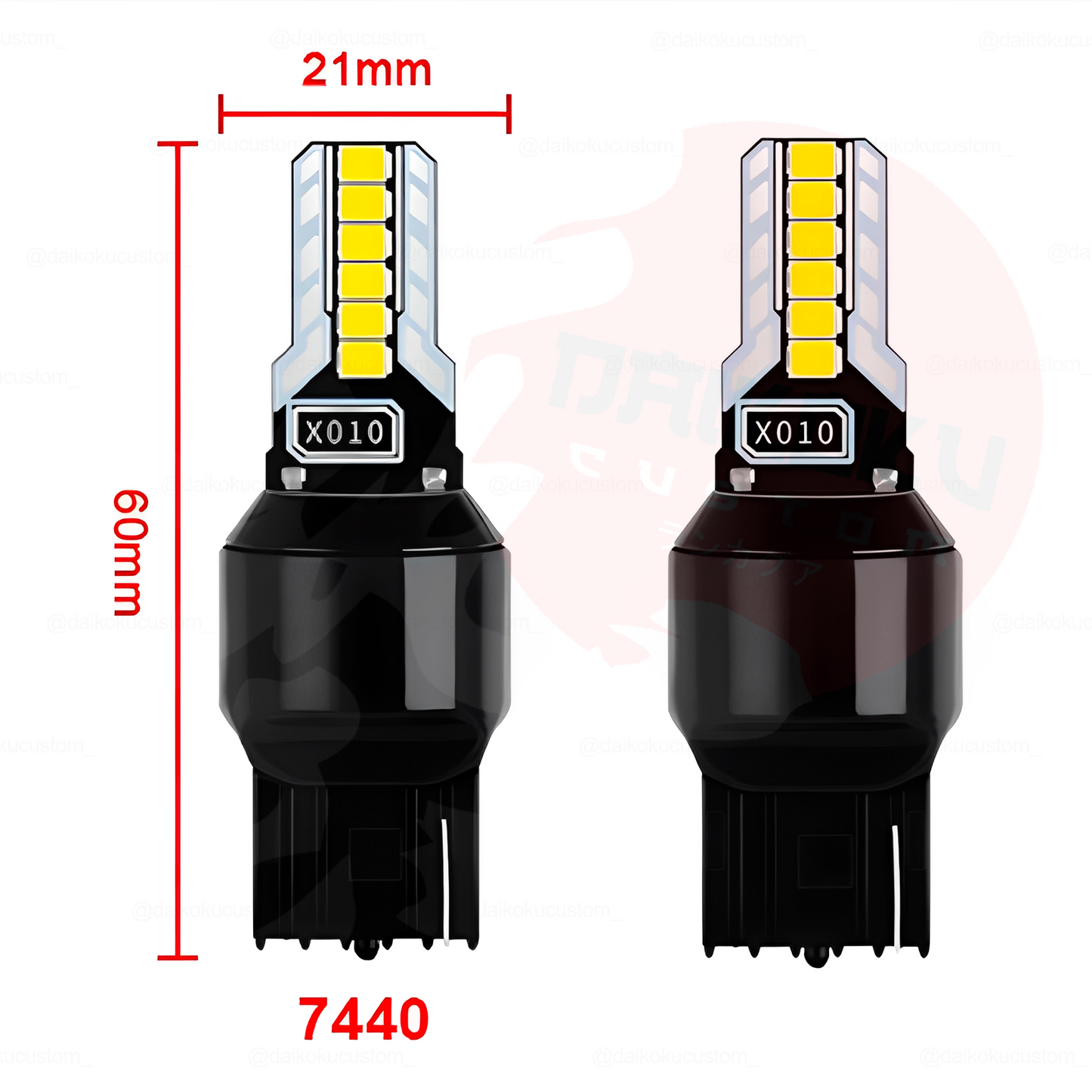 1 Ampolleta T20 12 Led Canbus 1c Blanco