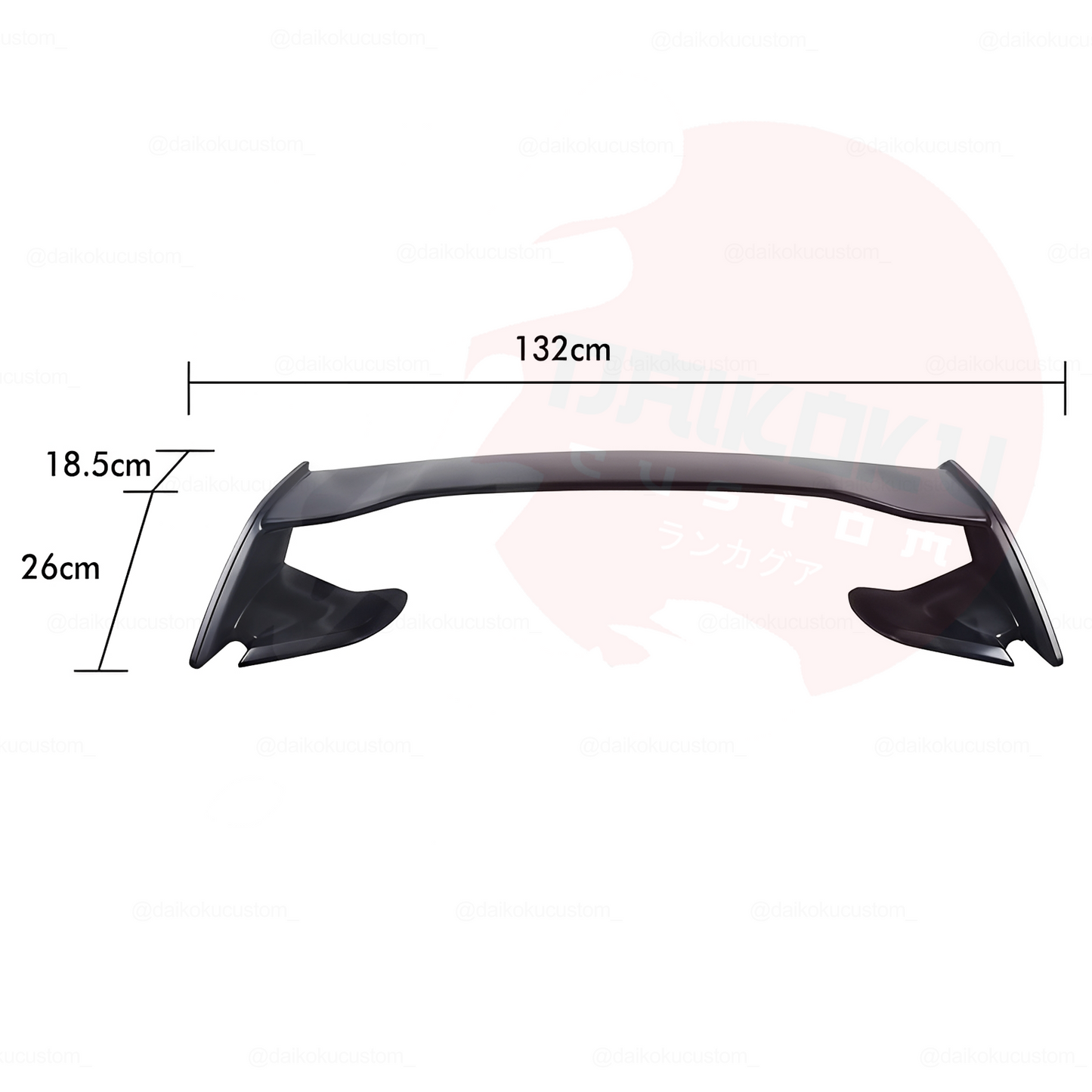 Aleron Spoiler Subaru Impreza WRX-STI 10-25 Negro Brillante Plastico