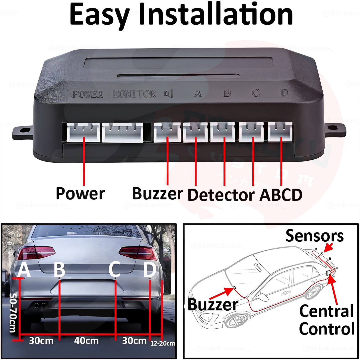 Sensor Retroceso Sonido (Solo Sonido)