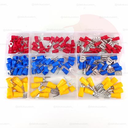 Kit Terminales Electricos Audio Surtido Caja 150pcs H53-77