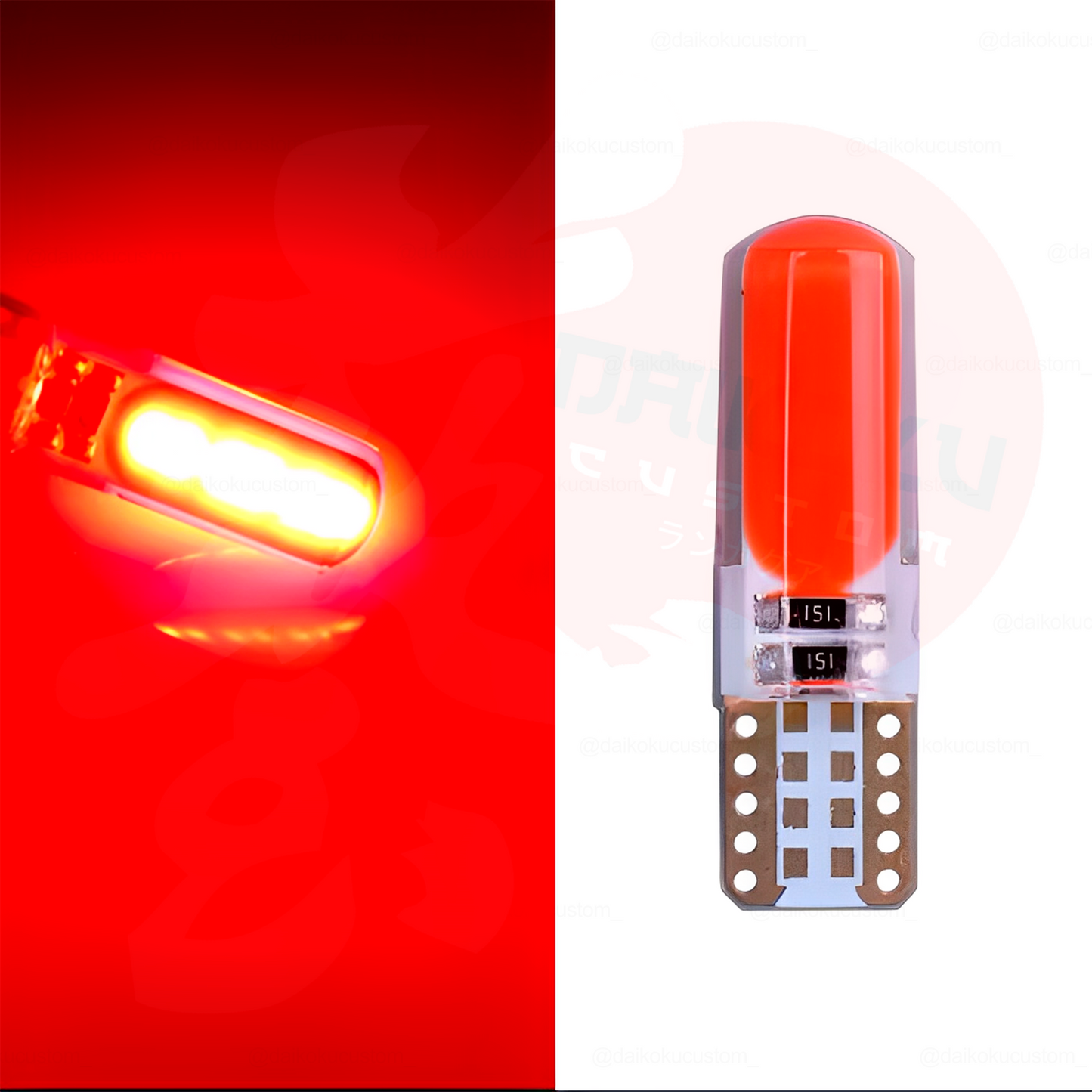 1 Ampolleta Led T10 Silicona Grande Colores