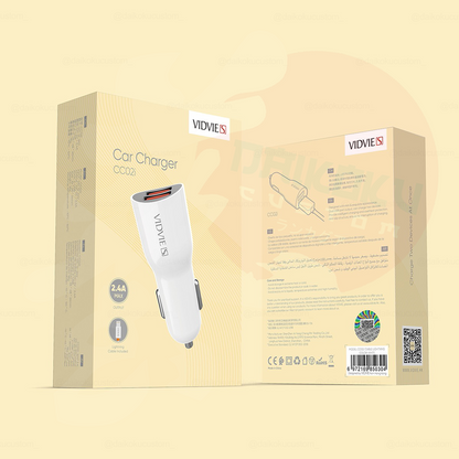 Cargador Celular Usb 2.4a + Cable Lightning Vidvie Cc02 09507