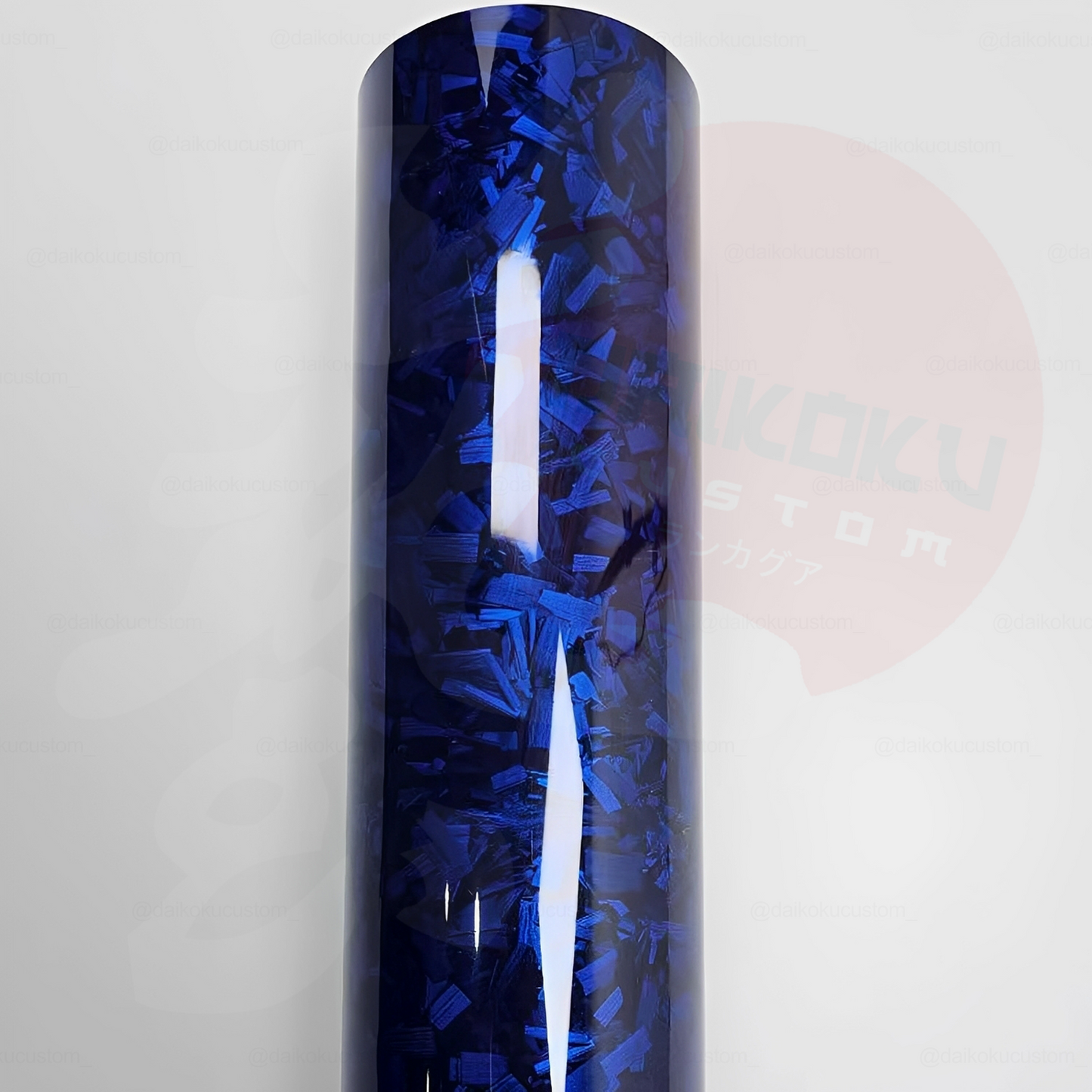 Vinilo Carbono Forjado Azul 1mt x 1.52mt Adhesivo