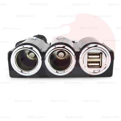 Adaptador Doble Encendedor Cigarrera 2 Usb Pro