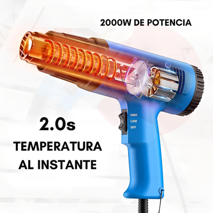 Pistola De Calor Aire Caliente 2000w 300-520 °c