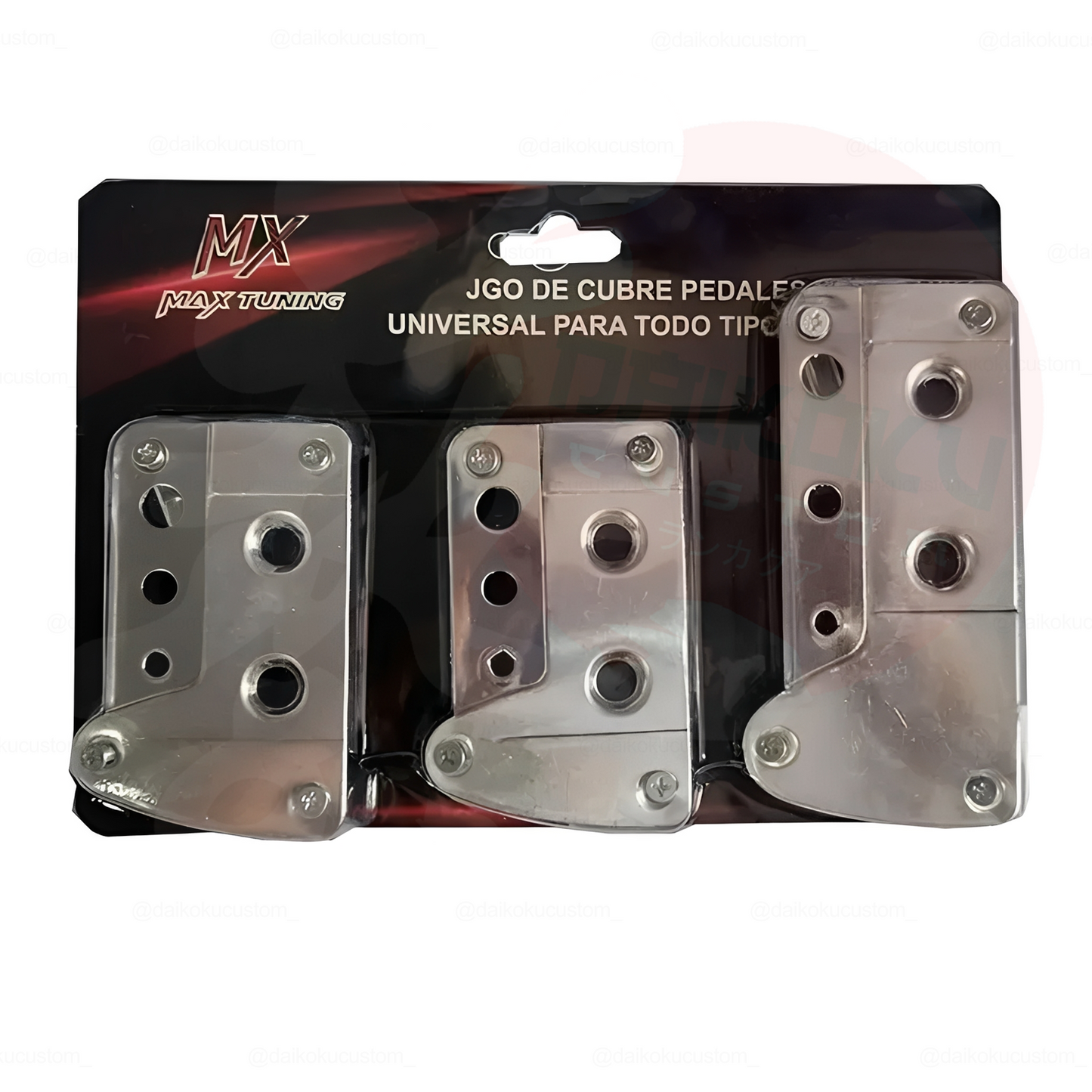 Cubre Pedales Eco M2 Cromados 2 Tonos