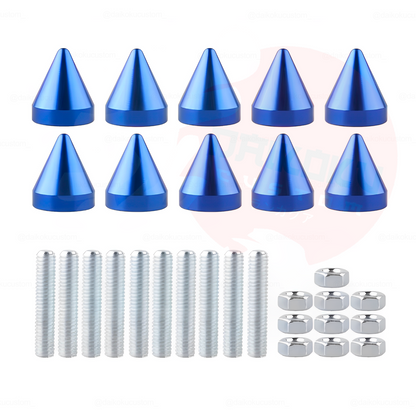Set 10 Pernos M6 Decorativos (Con Punta)