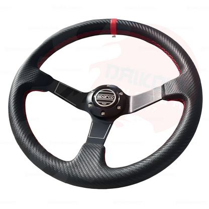 Volante Deportivo Eco Concavo Carbono 1 Linea Colores