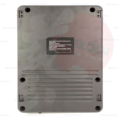 Subwoofer Amplificado Plano 600w 10" Yl101g + Kit Cables