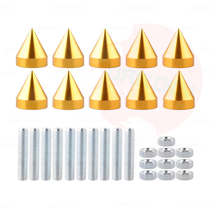 Set 10 Pernos M6 Decorativos (Con Punta)