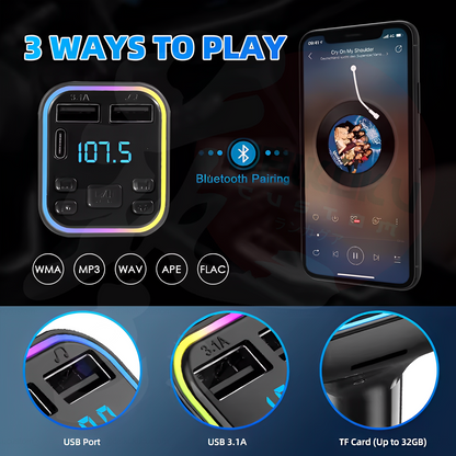 Receptor Transmisor RGB G38 Bluetooth 3.1a 12-24v Cenicero 11827