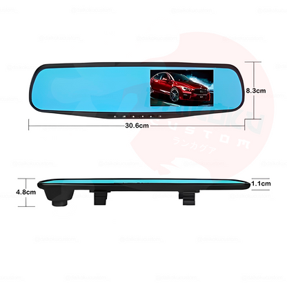 Espejo Retrovisor Doble Camara Frontal + Camara Trasera