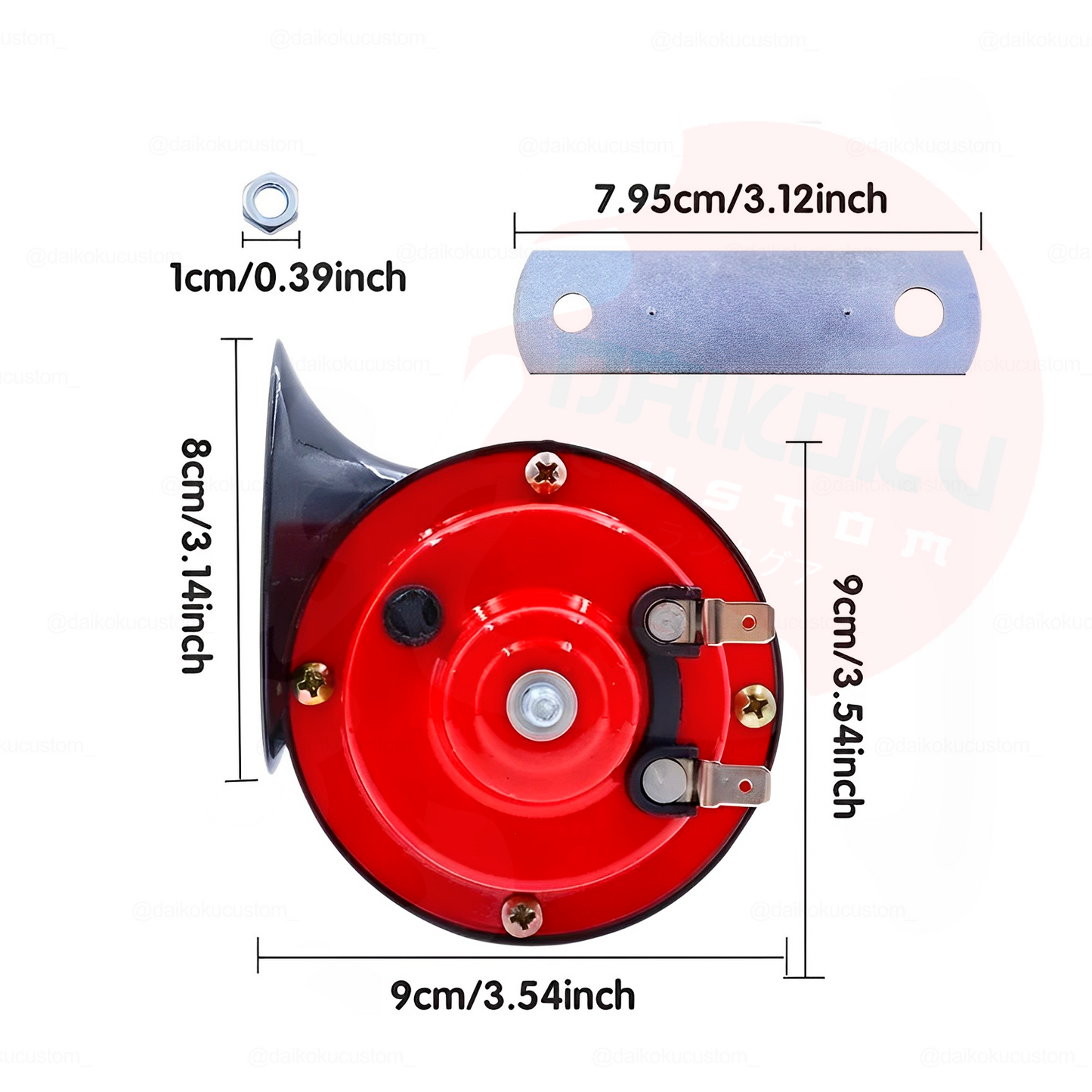 Bocinas Caracol Rojas Momo/Type-R Eco