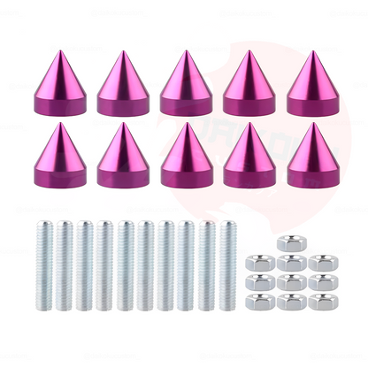 Set 10 Pernos M6 Decorativos (Con Punta)