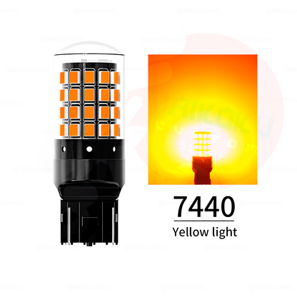 2 Ampolletas T20 144 Led (Caja Negra O Growpal) Colores