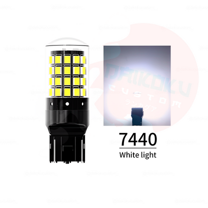 2 Ampolletas T20 144 Led (Caja Negra O Growpal) Colores