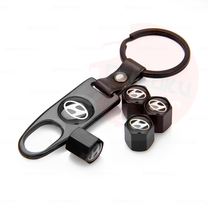 Kit Llavero Marcas + 4 Tapa Valvulas Aire Marcas (H52-27)