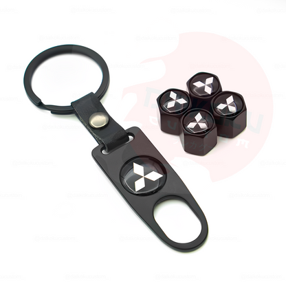 Kit Llavero Marcas + 4 Tapa Valvulas Aire Marcas (H52-27)