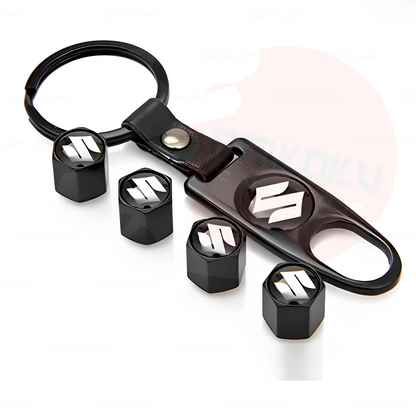 Kit Llavero Marcas + 4 Tapa Valvulas Aire Marcas (H52-27)