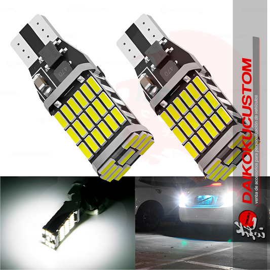 1 Ampolleta T15 45 Led Canbus Colores