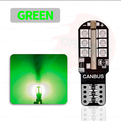 1 Ampolleta Led T10 Heli 24 Led Canbus Colores